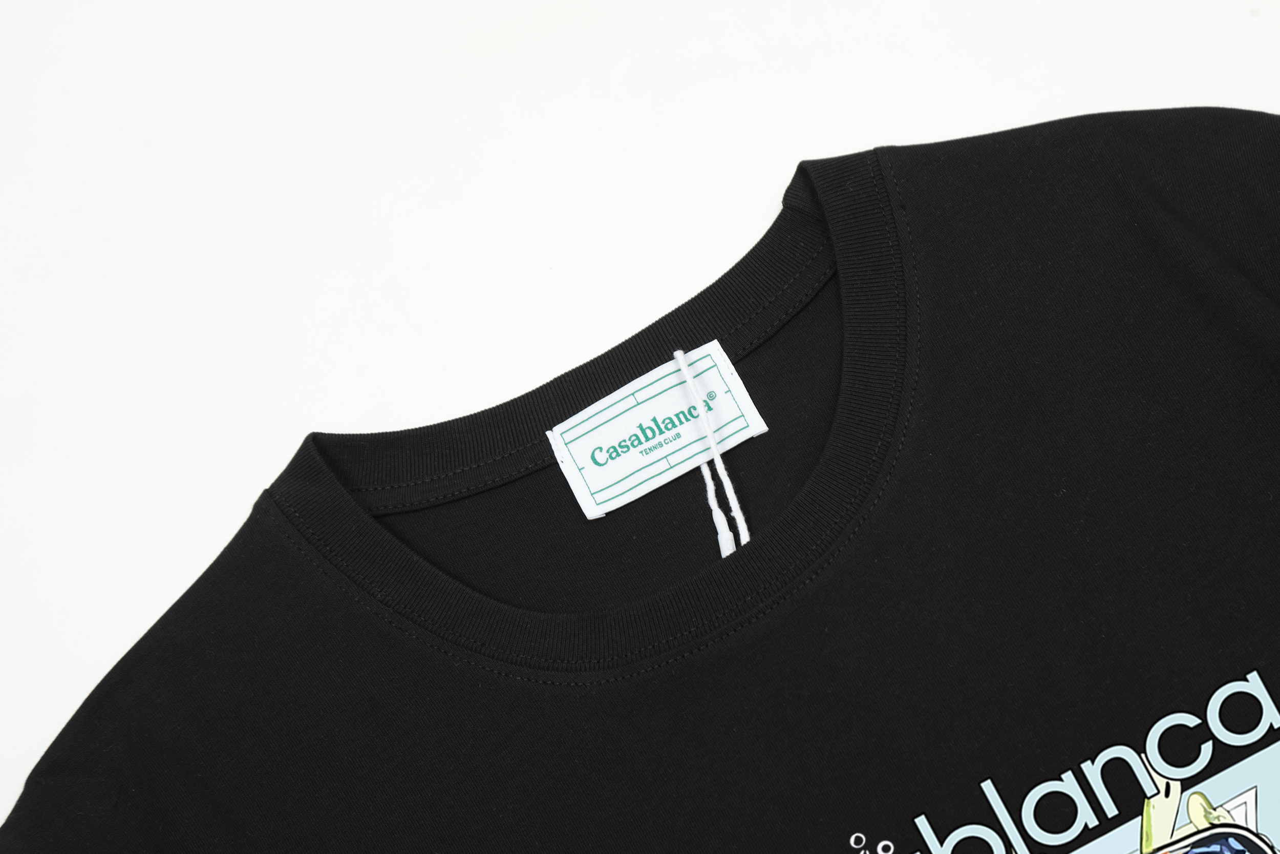 Casblanca T-shirt YL#C13 Black/White