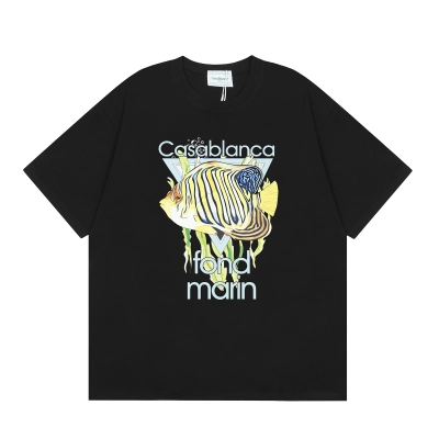 Casblanca T-shirt YL#C13 Black/White 02