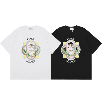Casblanca T-shirt YL#C16 Black/White 01