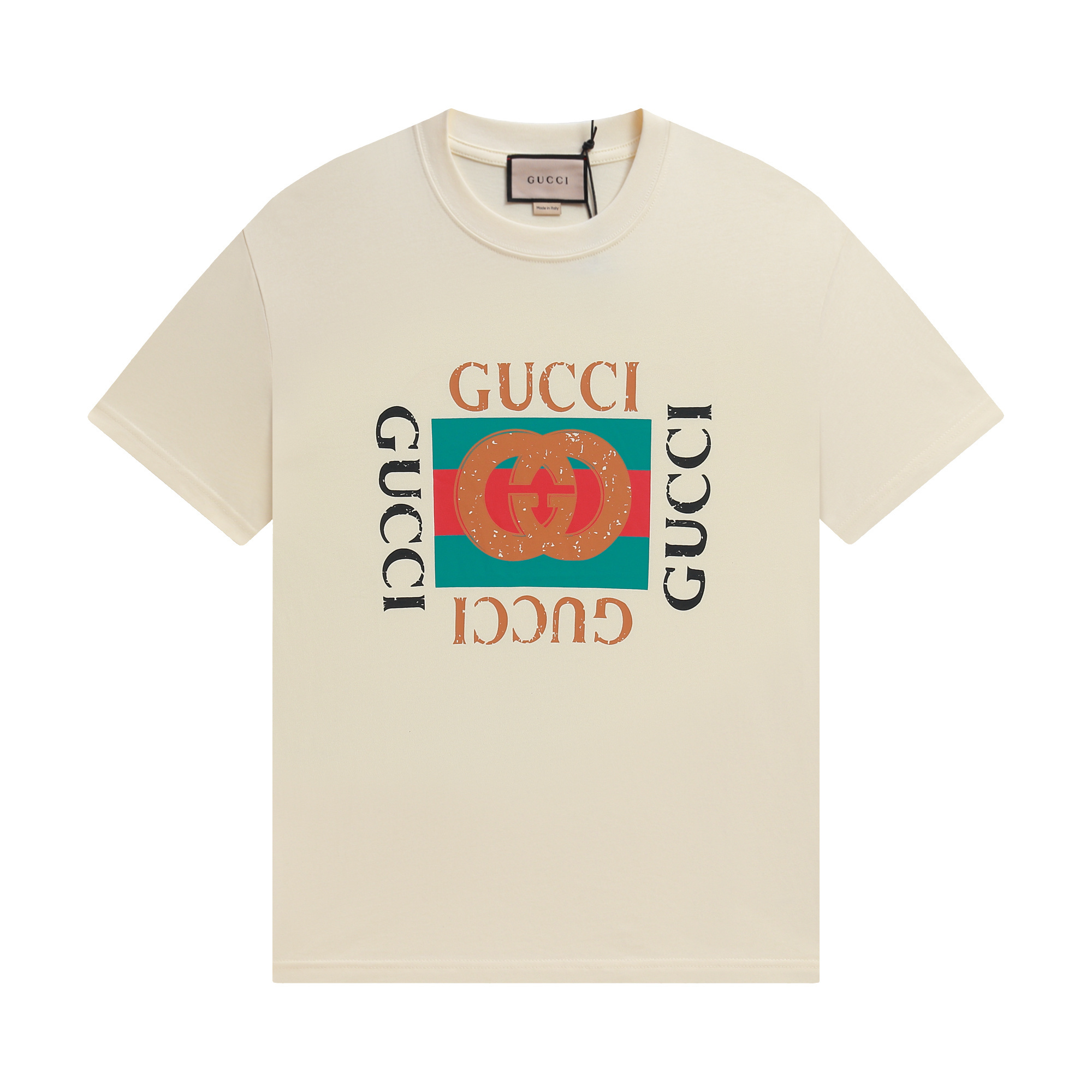 Gucci T-shirt YL#834 Black/Apricot