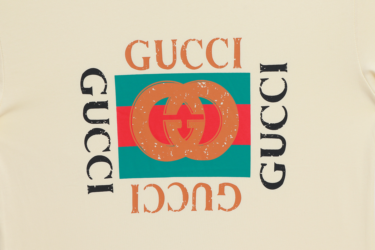 Gucci T-shirt YL#834 Black/Apricot