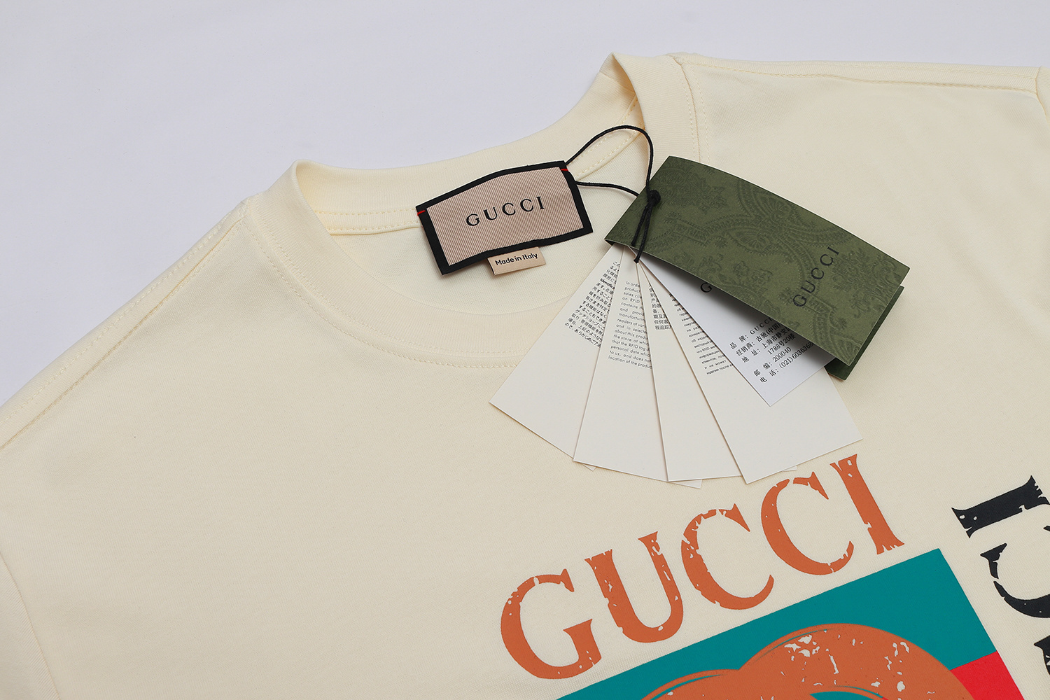 Gucci T-shirt YL#834 Black/Apricot