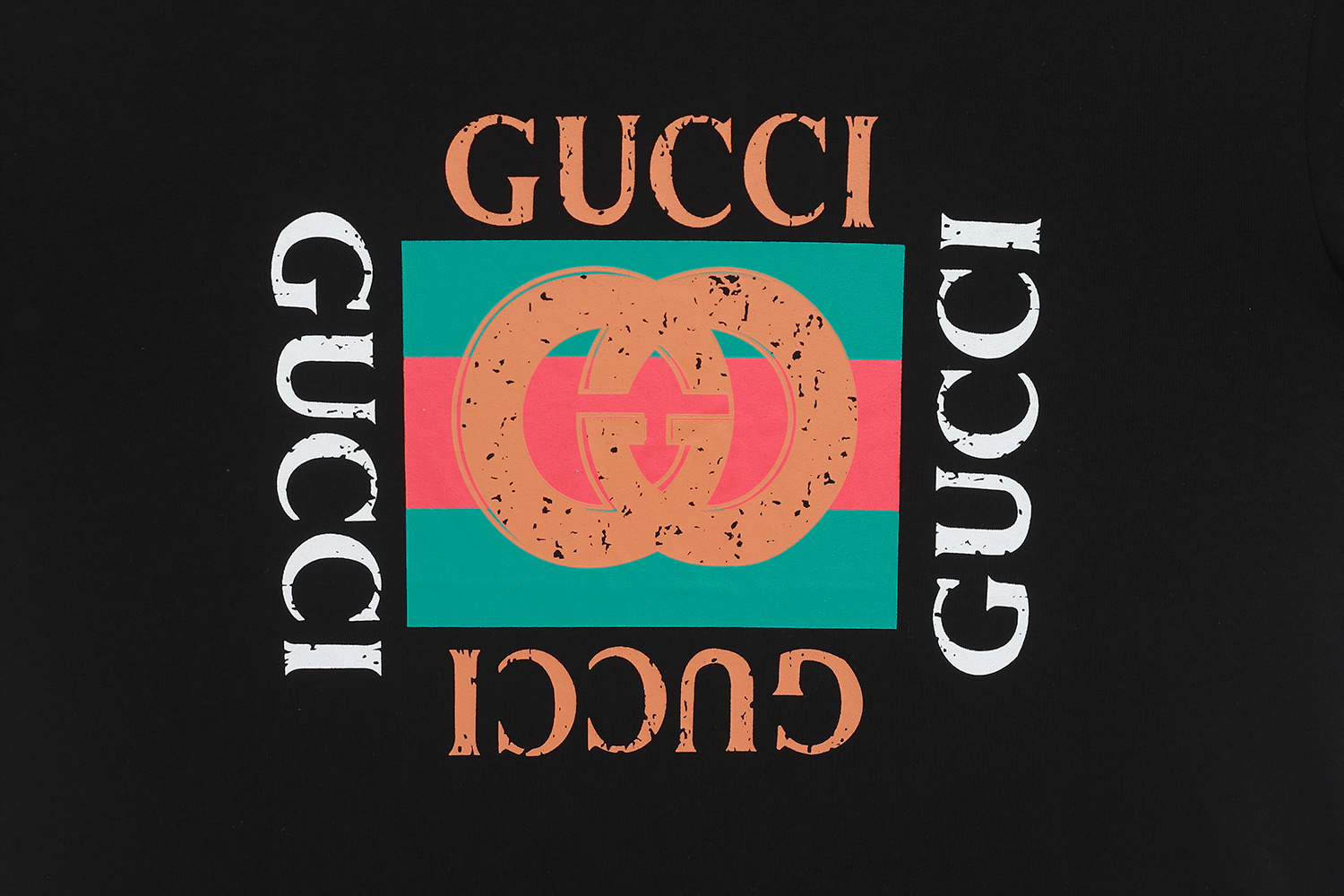 Gucci T-shirt YL#834 Black/Apricot