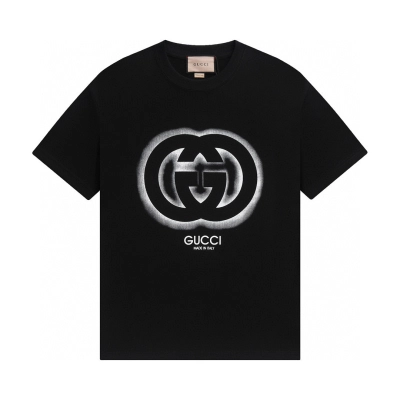 Gucci T-shirt YL#849 Black/White 02