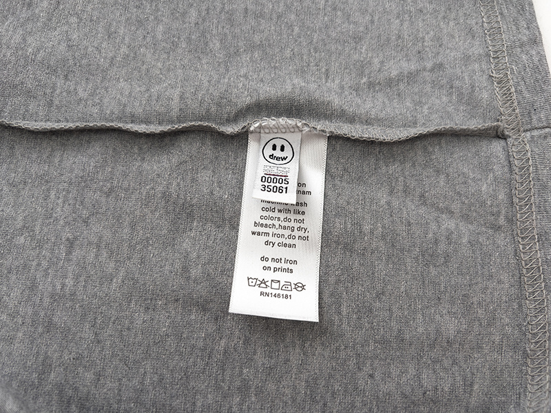 Drew House T-shirt YL#DH8011 Ash Grey
