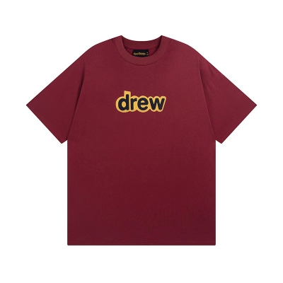 Drew House T-shirt YL#DH8011 Wine Red 01
