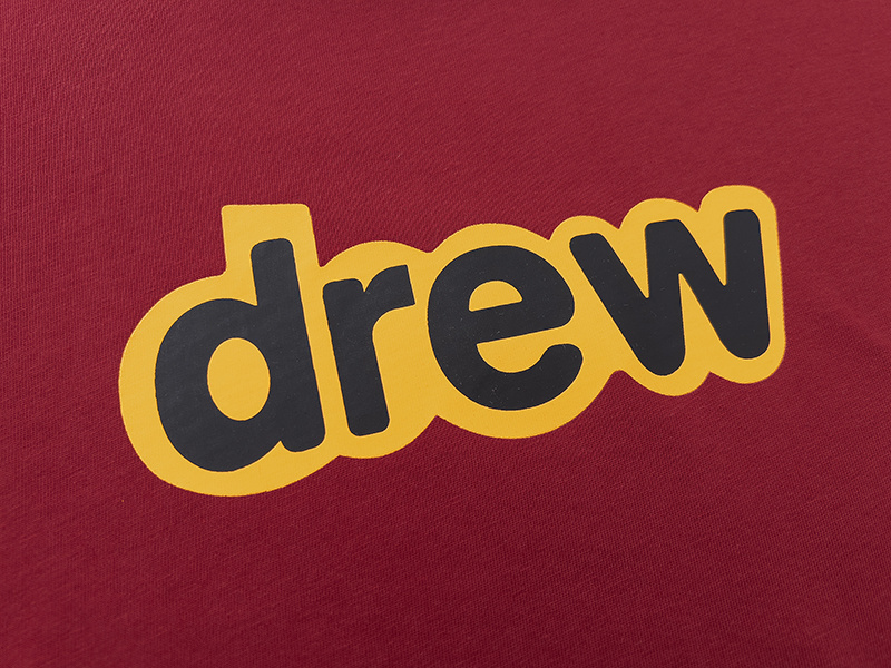 Drew House T-shirt YL#DH8011 Wine Red