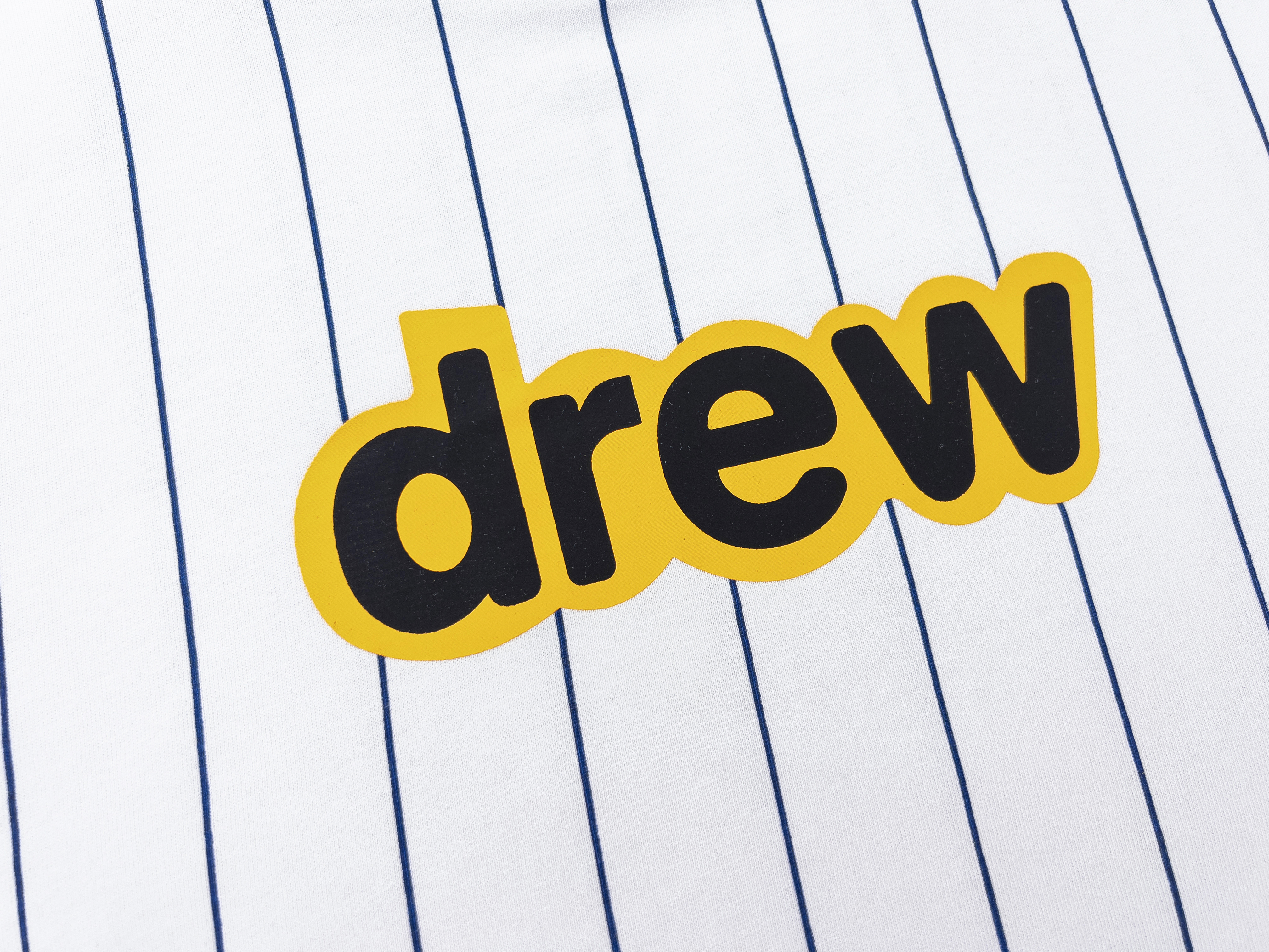 Drew House T-shirt YL#DH8016 Splice White and Blue