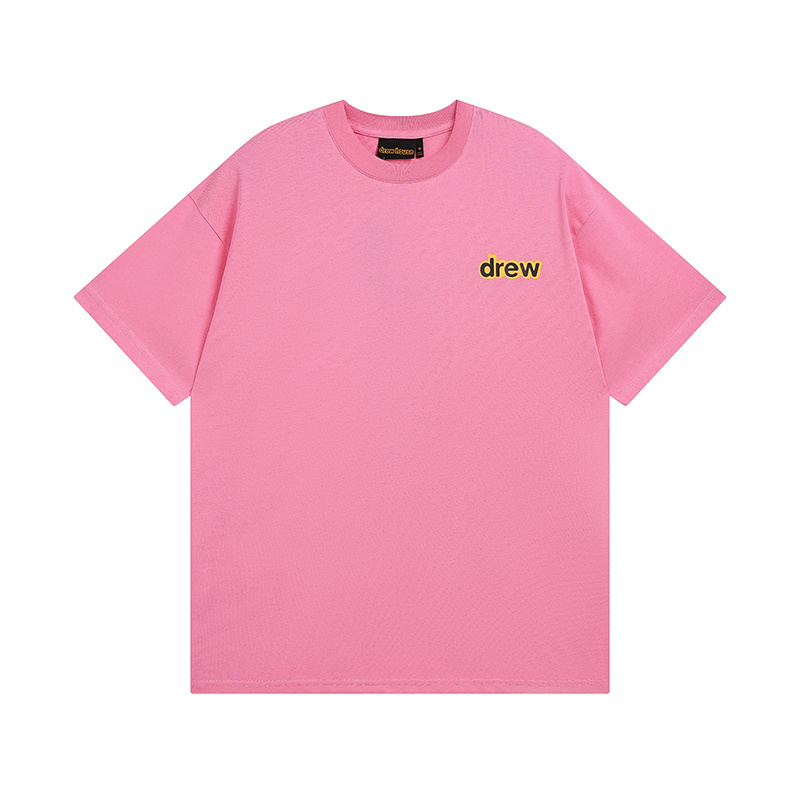 Drew House T-shirt YL#DH8017 Black/White/Pink
