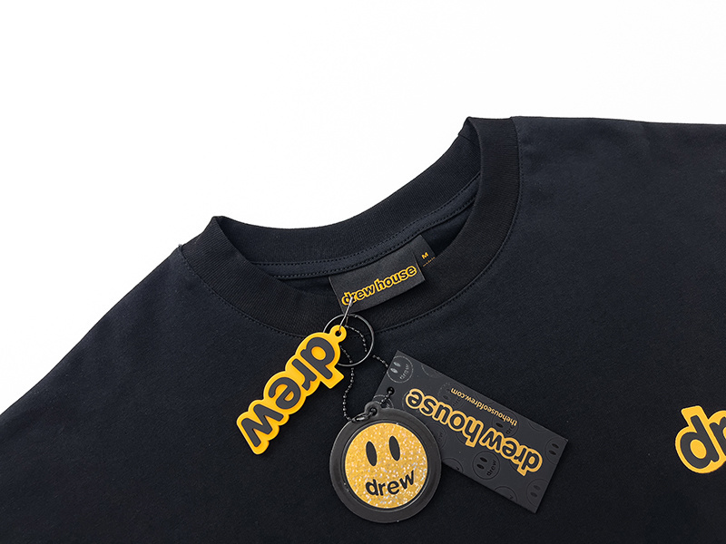 Drew House T-shirt YL#DH8017 Black/White/Pink