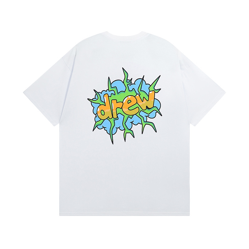 Drew House T-shirt YL#DH8018 Blue/White