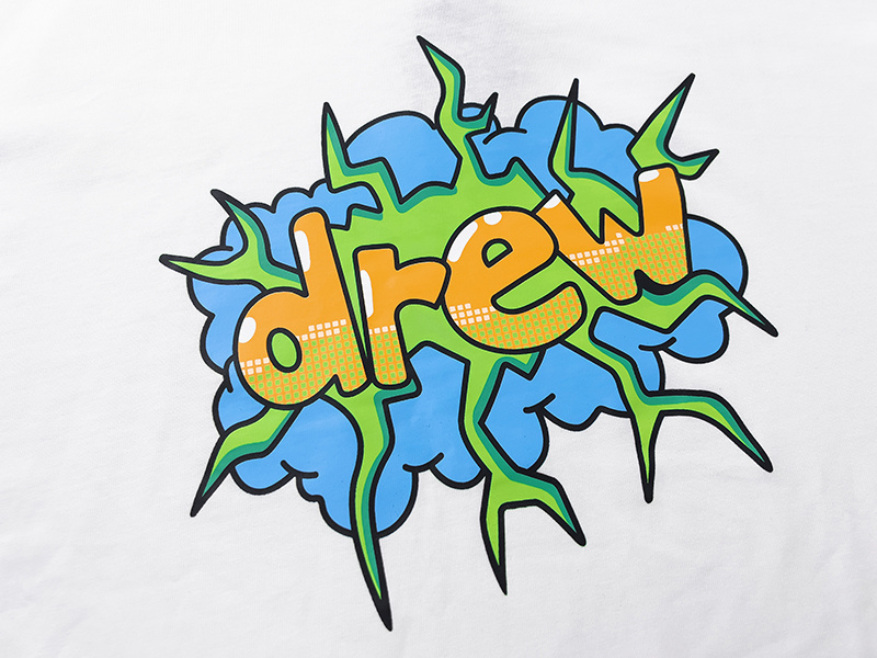 Drew House T-shirt YL#DH8018 Blue/White