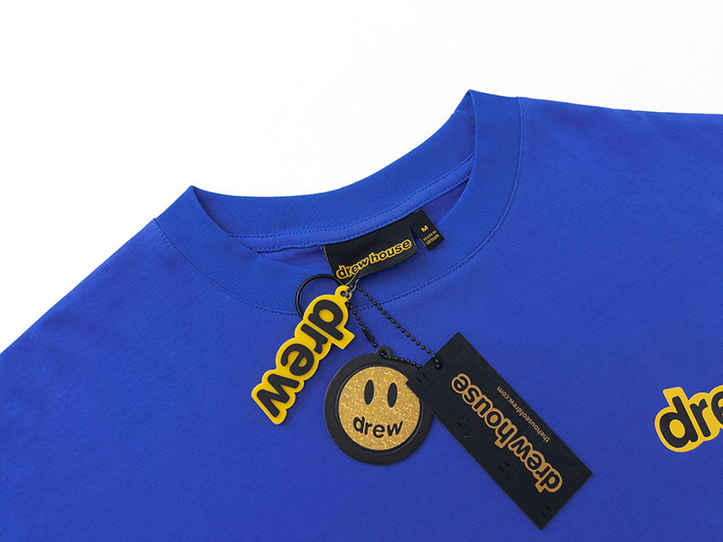 Drew House T-shirt YL#DH8018 Blue/White