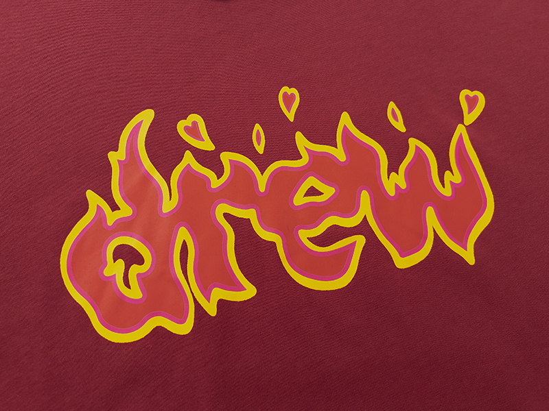 Drew House T-shirt YL#DH8022 Wine Red