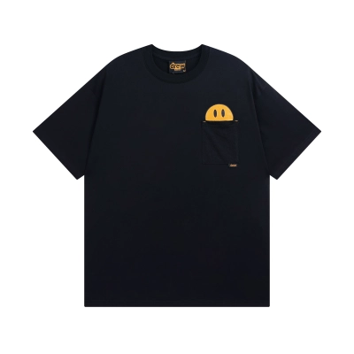 Drew House T-shirt YL#DH8026 Black/White 02