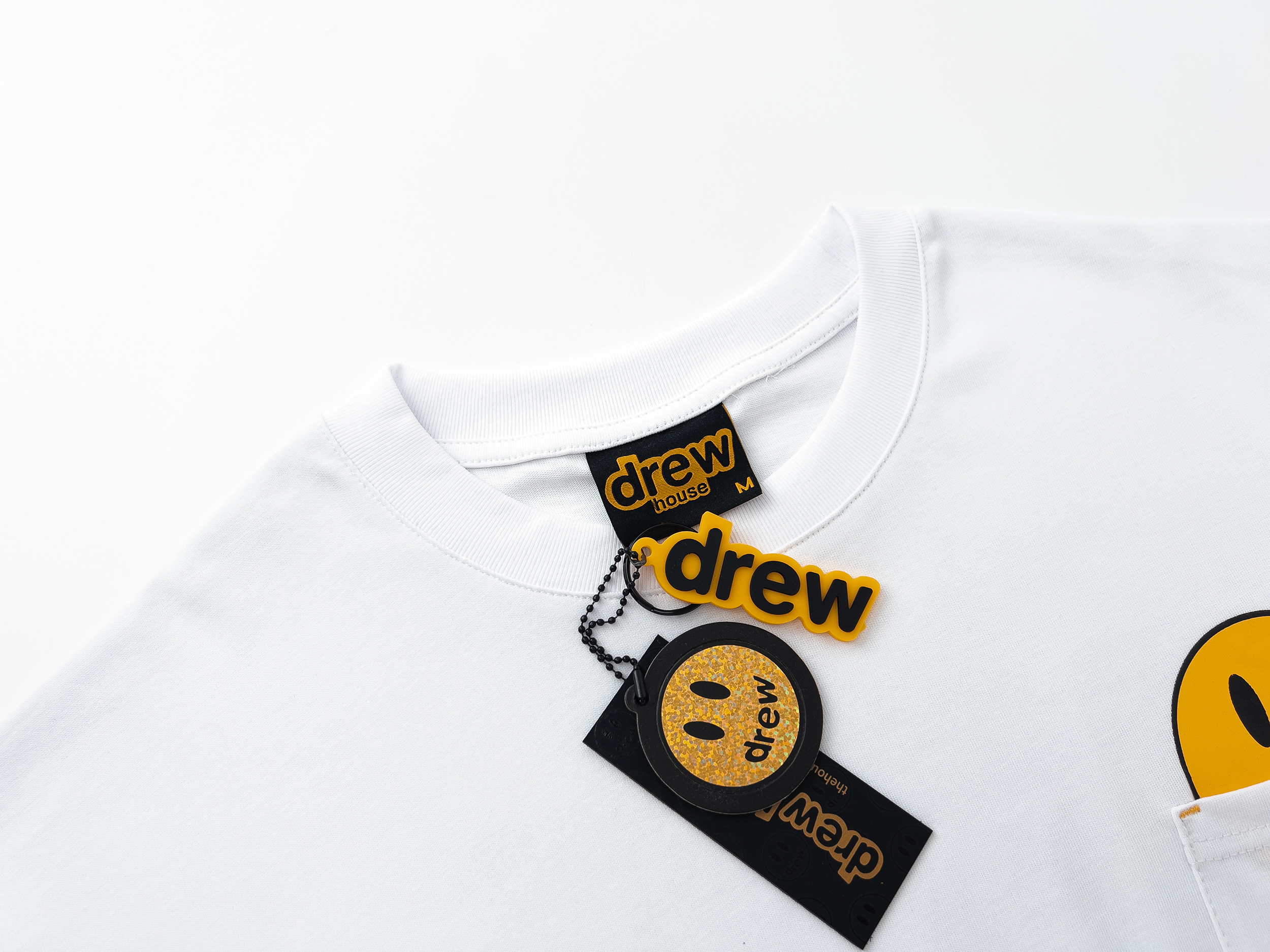 Drew House T-shirt YL#DH8026 Black/White