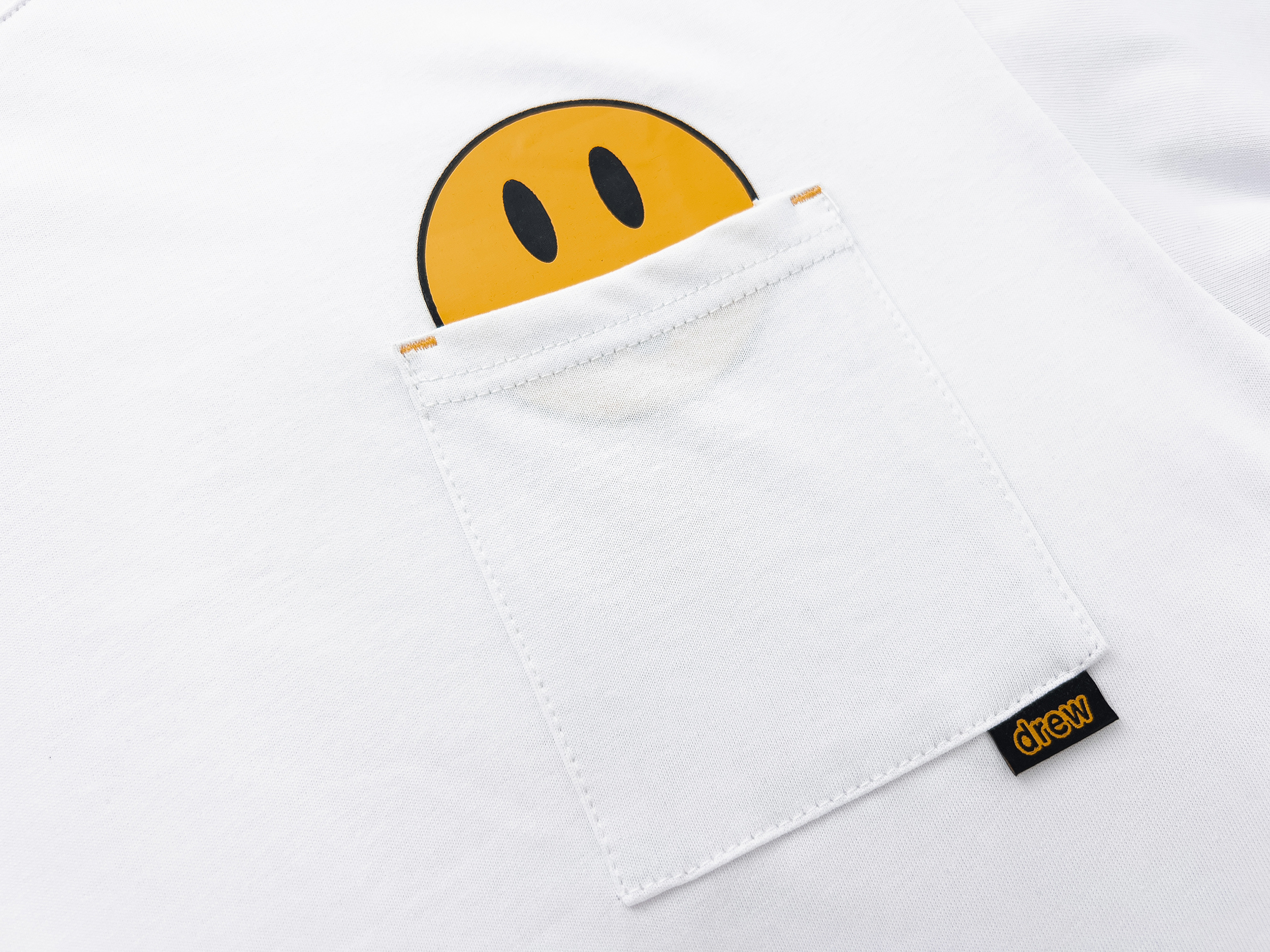 Drew House T-shirt YL#DH8026 Black/White