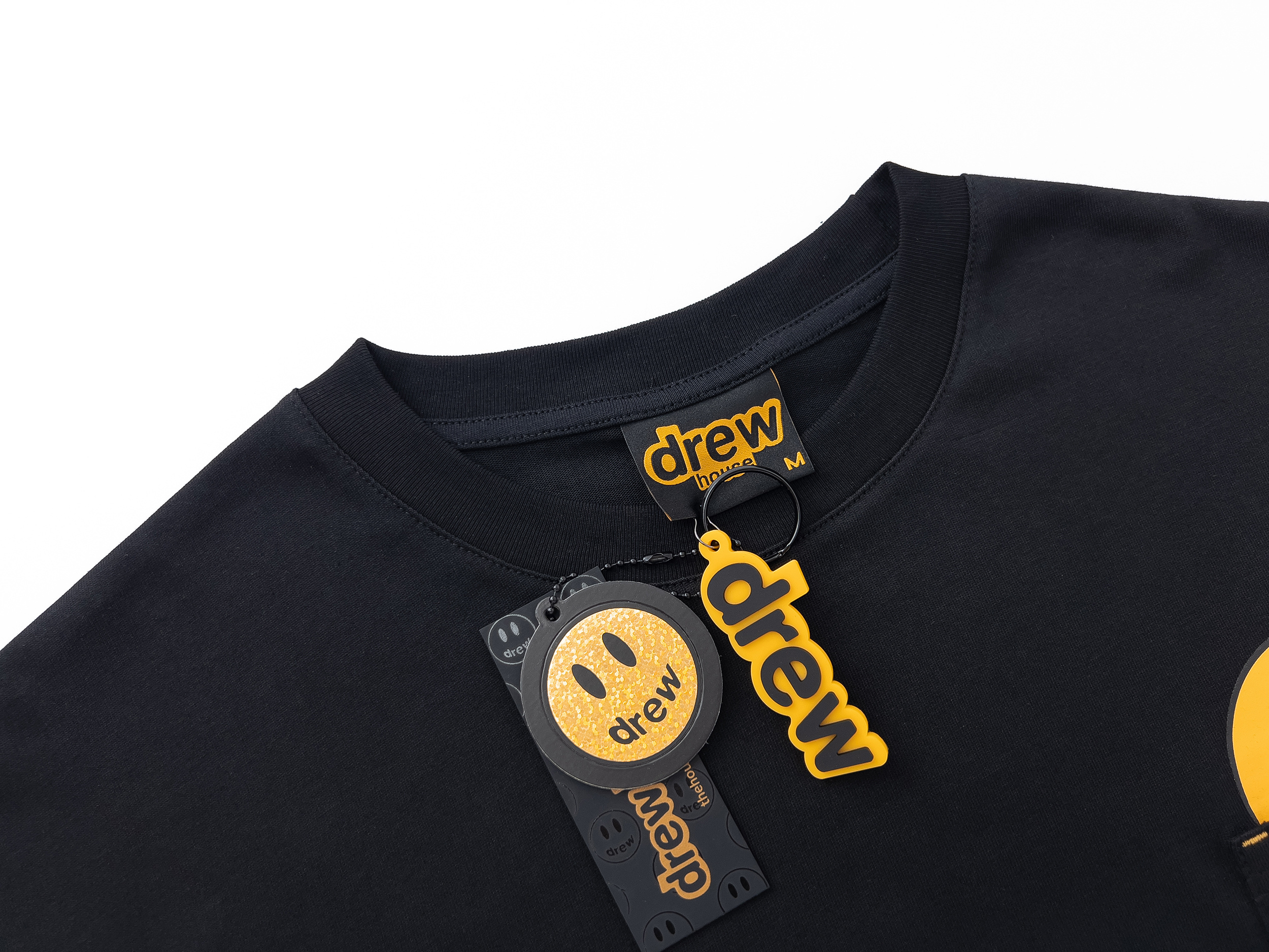 Drew House T-shirt YL#DH8026 Black/White