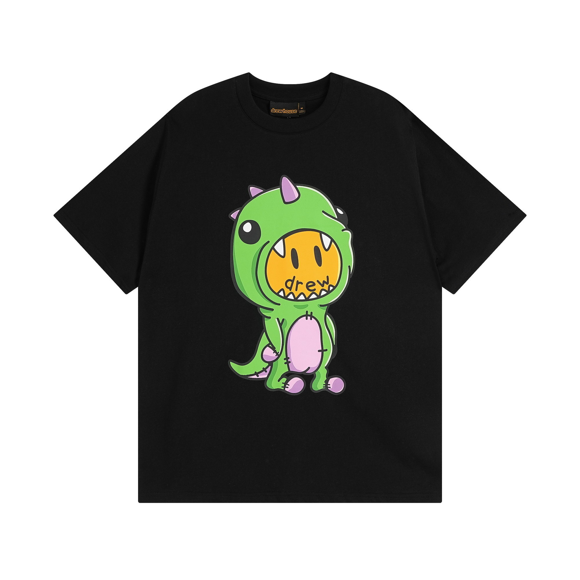 Drew House T-shirt YL#DH8027 Black/White