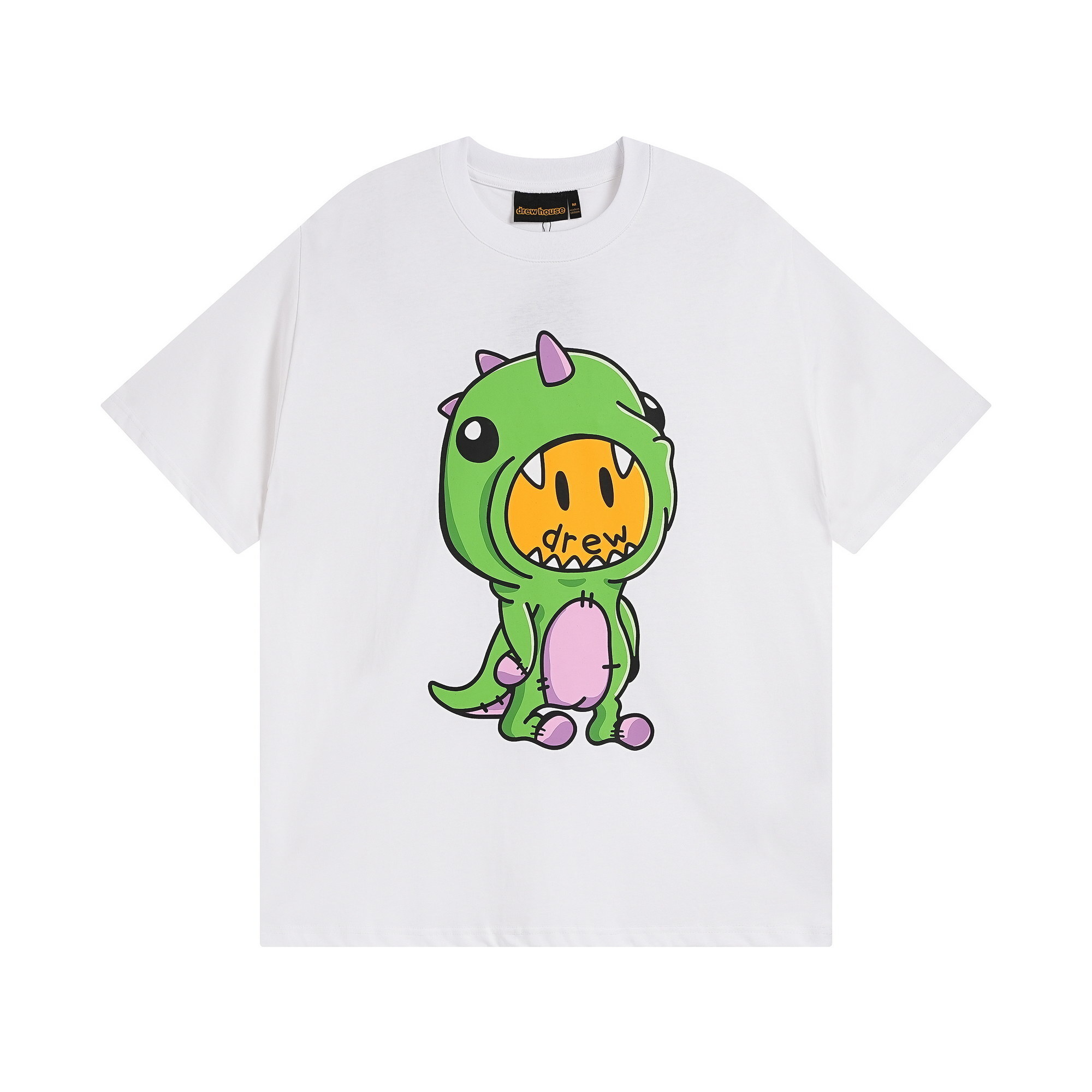 Drew House T-shirt YL#DH8027 Black/White