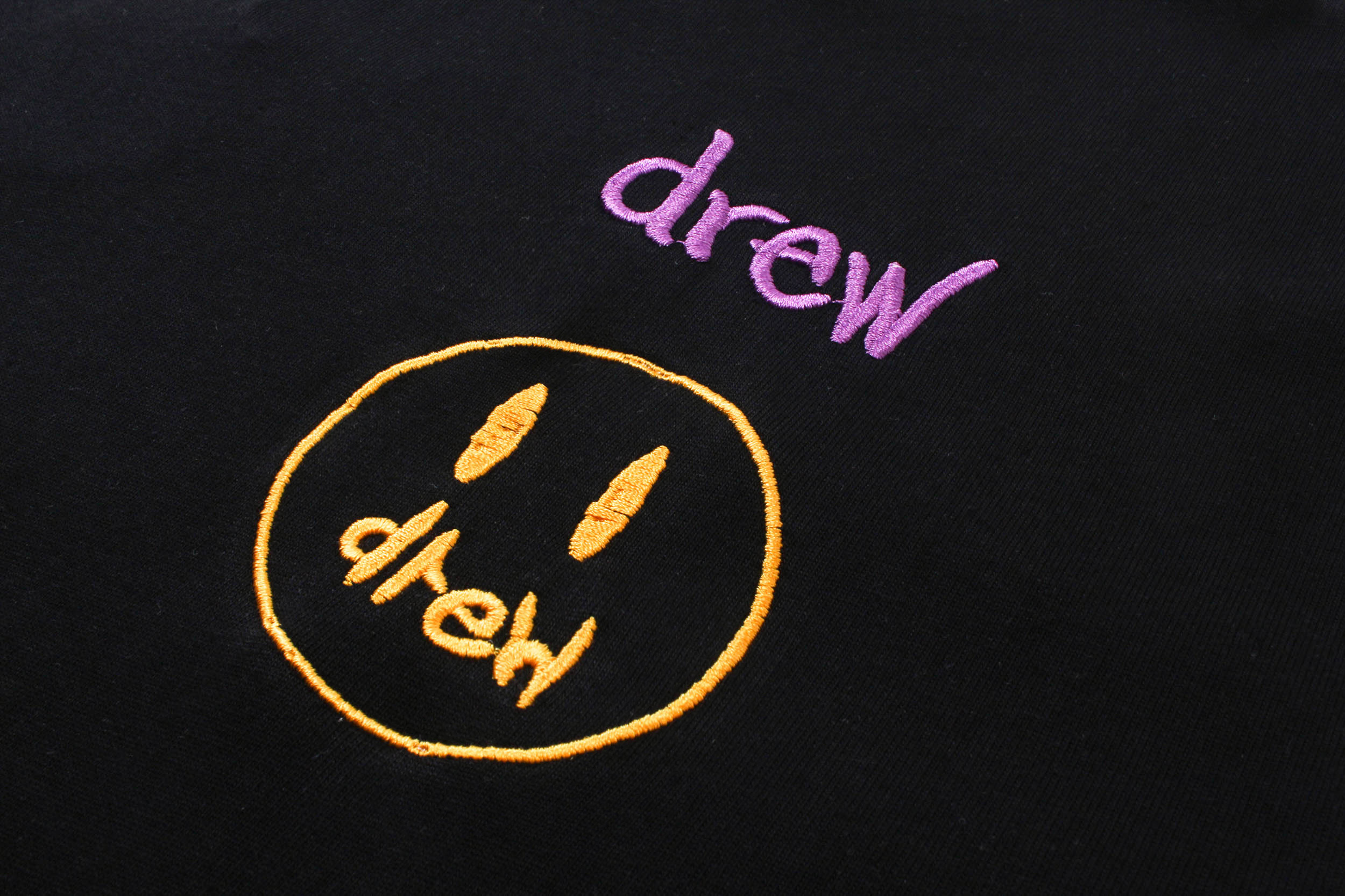 Drew House T-shirt YL#DH8036 Black/White