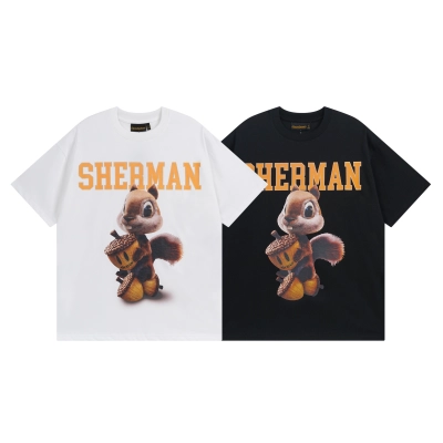 Drew House T-shirt YL#DH8041 Black/White 01