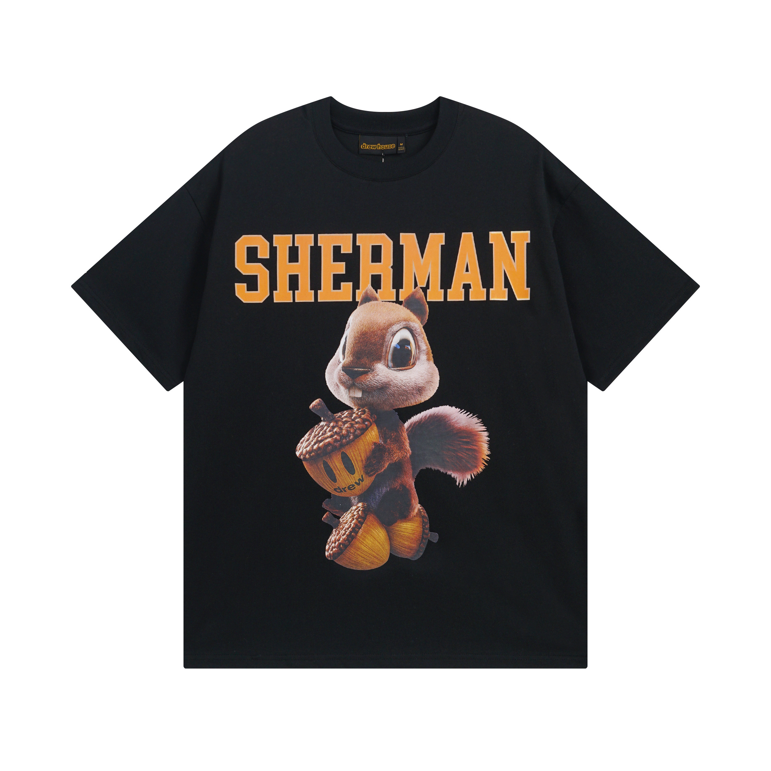 Drew House T-shirt YL#DH8041 Black/White