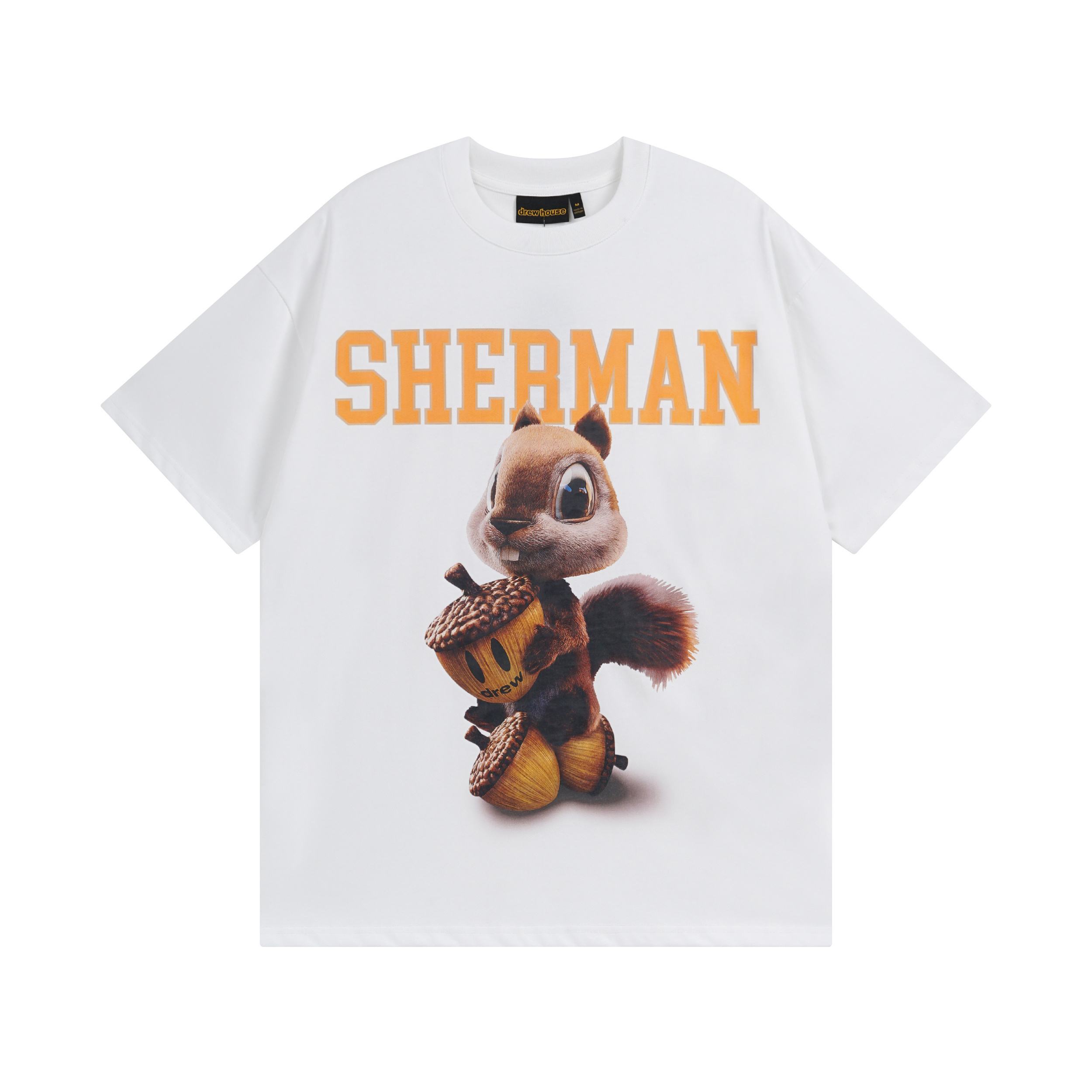 Drew House T-shirt YL#DH8041 Black/White