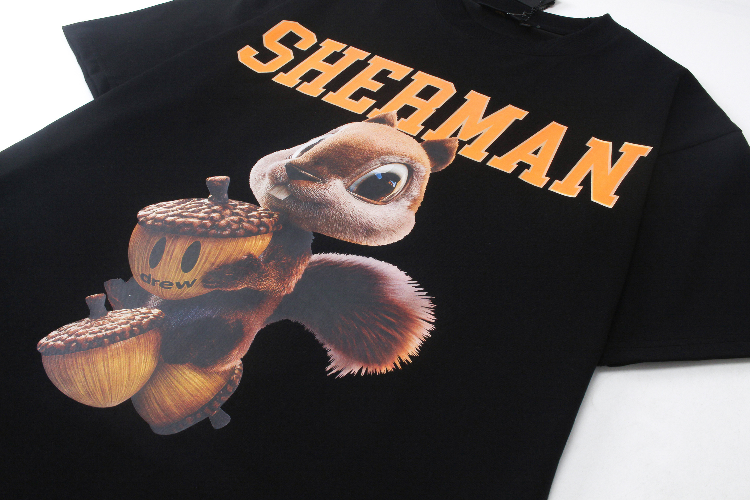 Drew House T-shirt YL#DH8041 Black/White