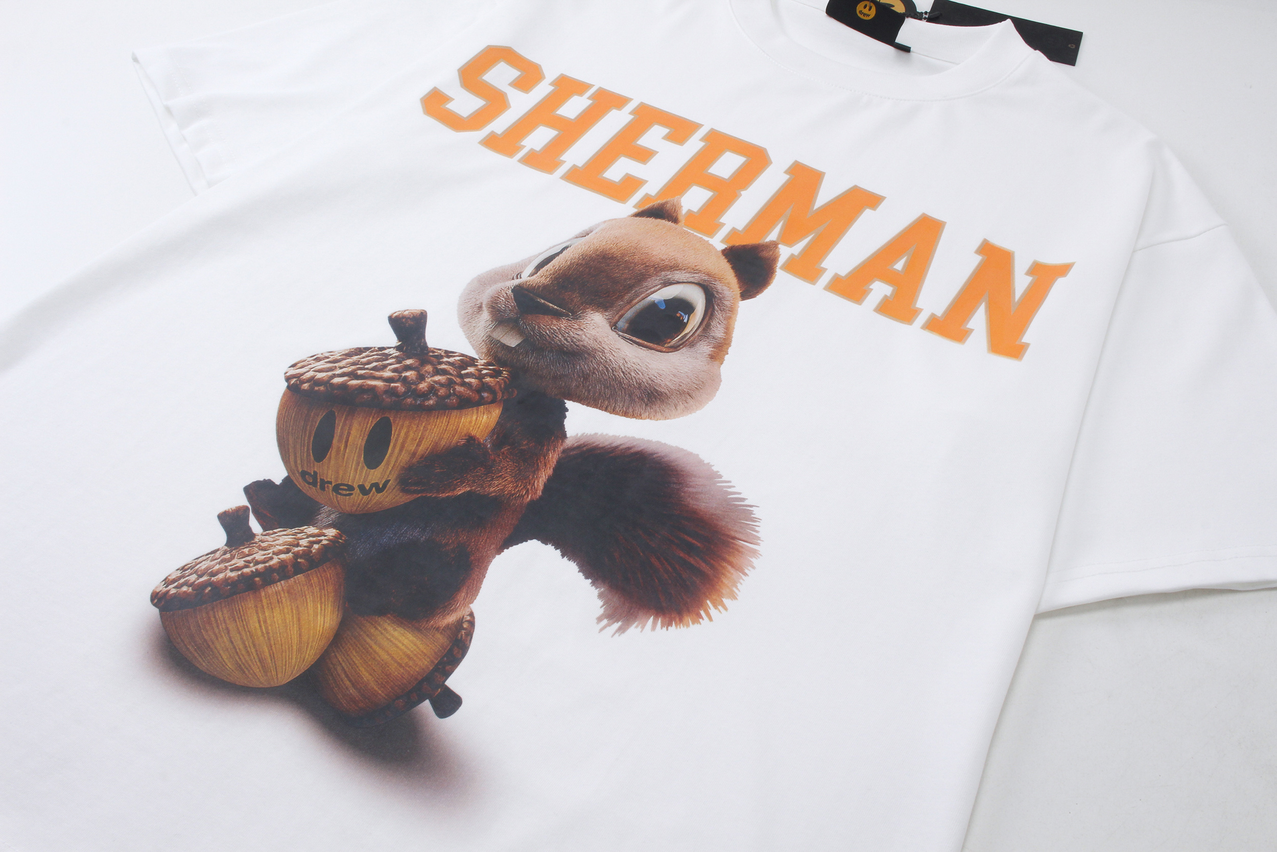 Drew House T-shirt YL#DH8041 Black/White