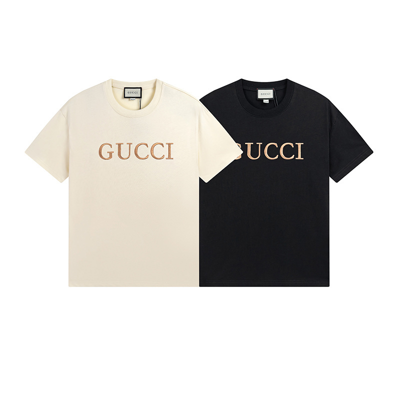 Gucci T-shirt YL#508 Black/Apricot
