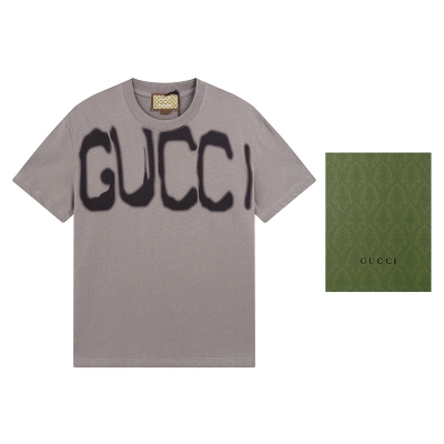Gucci T-shirt YL#523A Grey/Black/White 02