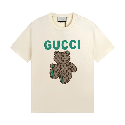 Gucci T-shirt YL#542 Black/Apricot 02