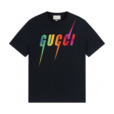 Gucci T-shirt YL#568 Black/Apricot 02