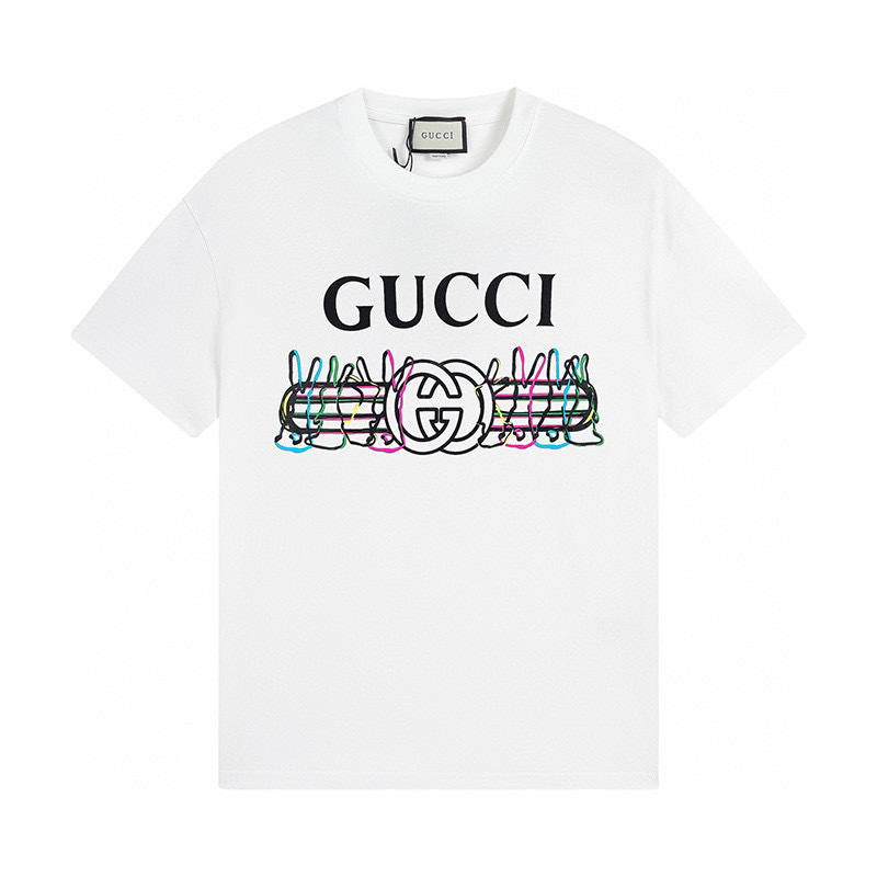 Gucci T-shirt YL#580 Black/White