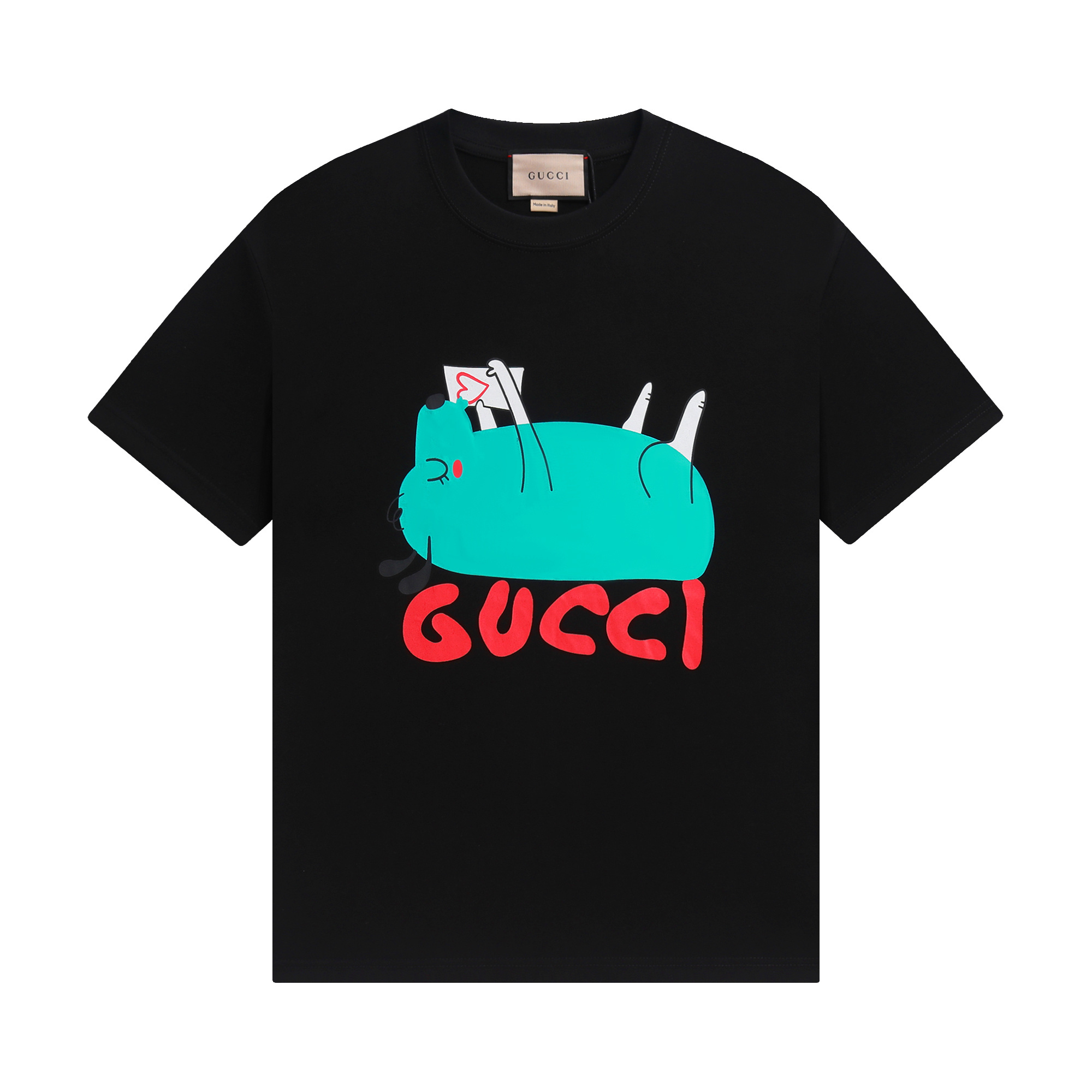 Gucci T-shirt YL#821 Black/Apricot