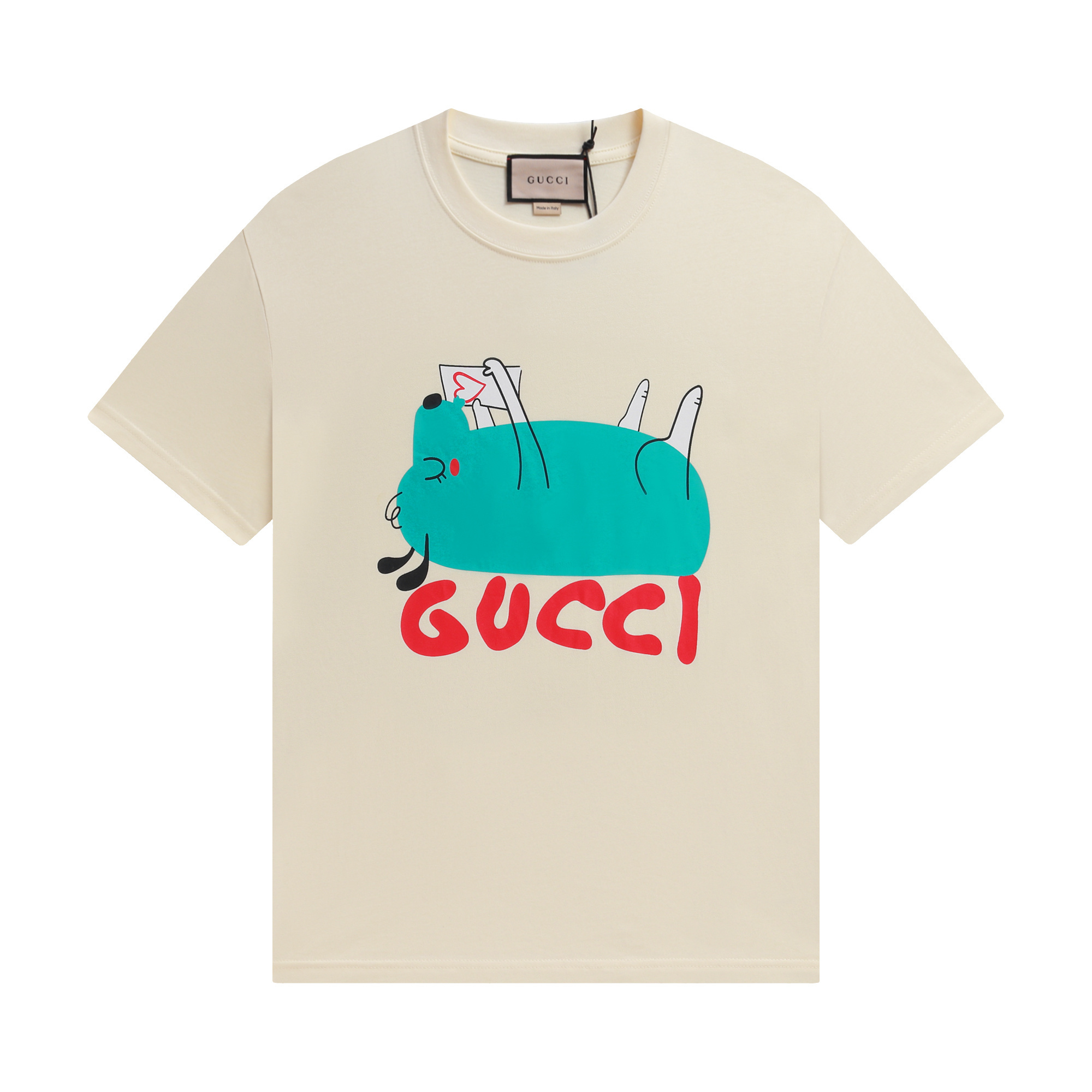 Gucci T-shirt YL#821 Black/Apricot