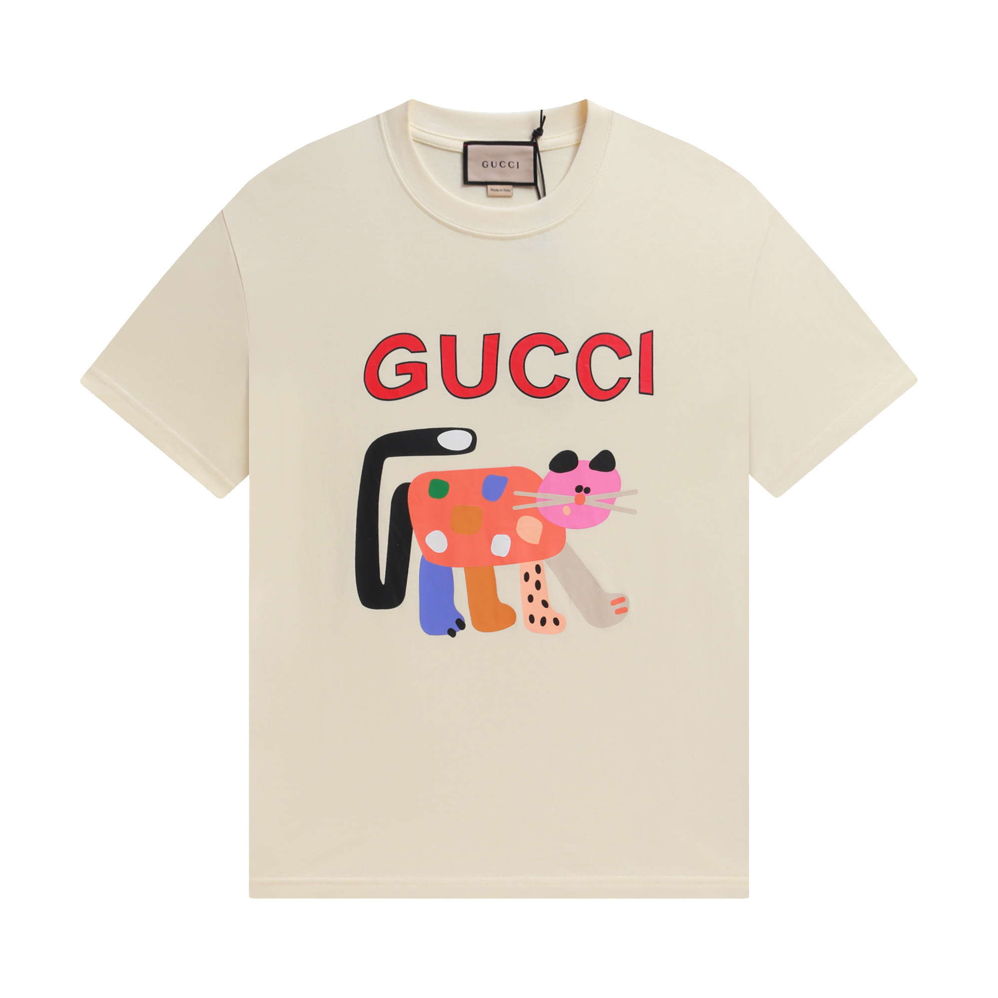 Gucci T-shirt YL#822 Black/Apricot