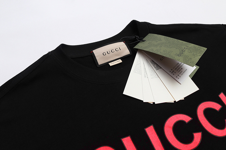 Gucci T-shirt YL#822 Black/Apricot