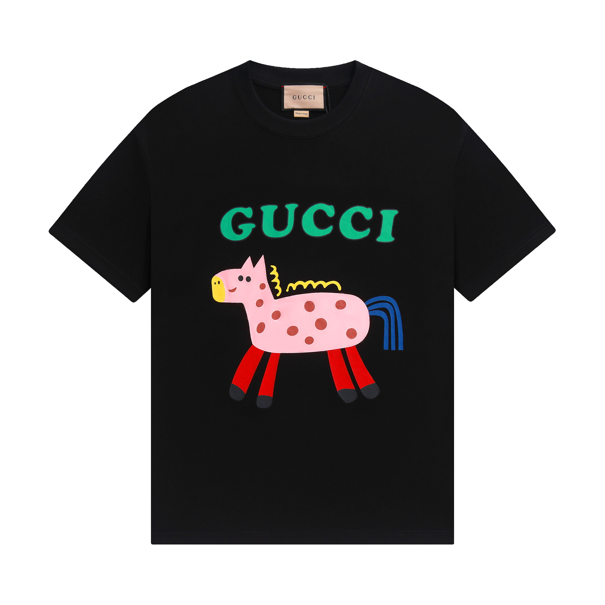 Gucci T-shirt YL#823 Black/Apricot