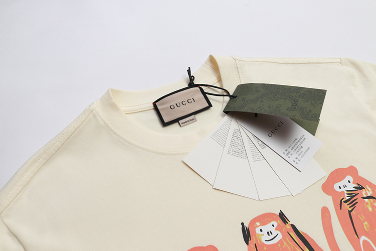 Gucci T-shirt YL#824 Black/Apricot