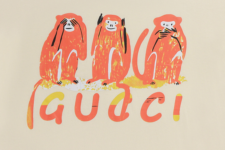 Gucci T-shirt YL#824 Black/Apricot