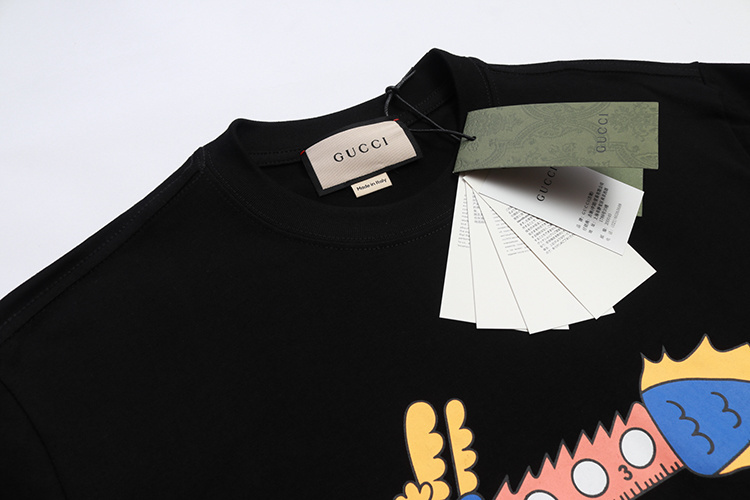 Gucci T-shirt YL#825 Black/Apricot