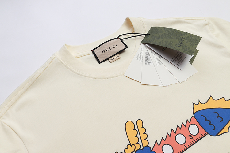 Gucci T-shirt YL#825 Black/Apricot