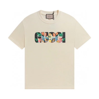 Gucci T-shirt YL#826 Black/Apricot 02