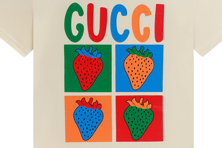 Gucci T-shirt YL#827 Black/Apricot