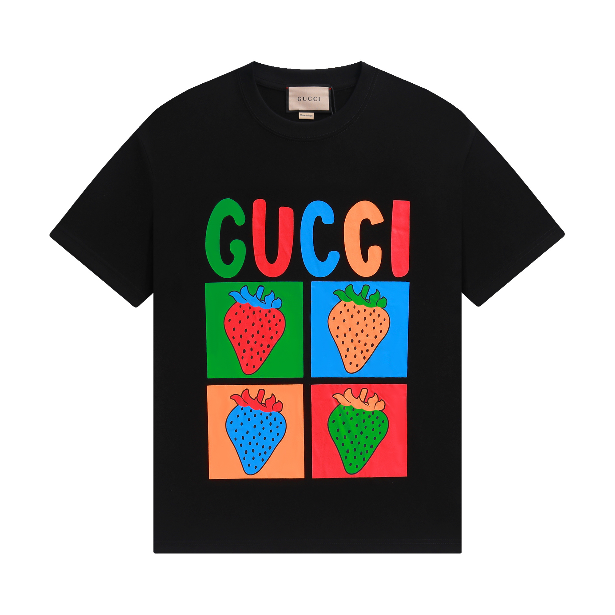Gucci T-shirt YL#827 Black/Apricot