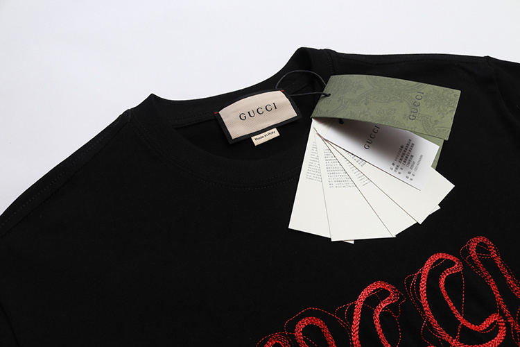 Gucci T-shirt YL#829 Black/Apricot