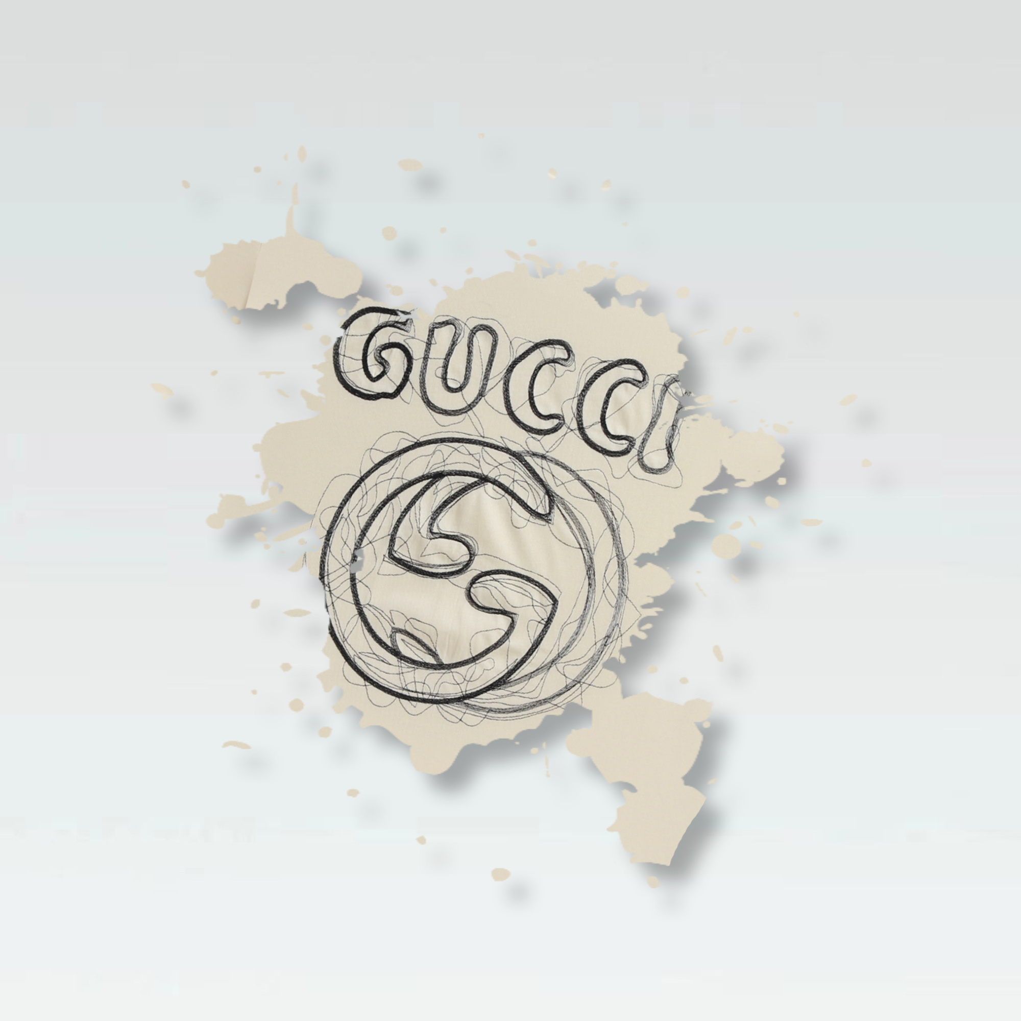 Gucci T-shirt YL#829 Black/Apricot