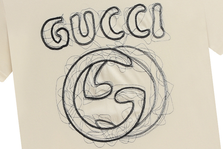 Gucci T-shirt YL#829 Black/Apricot